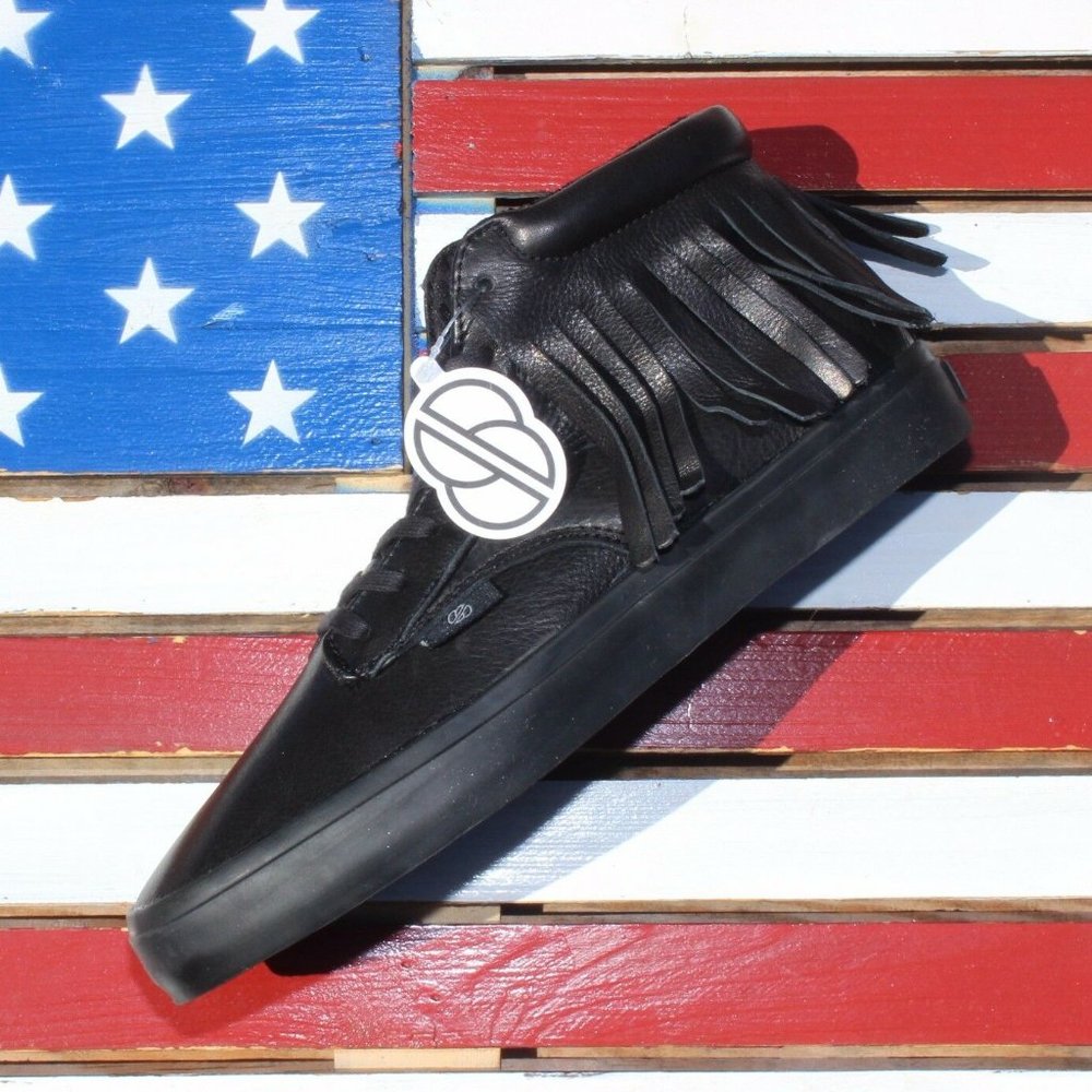 Radii Basic Death Leather Casual Black Skate Shoes